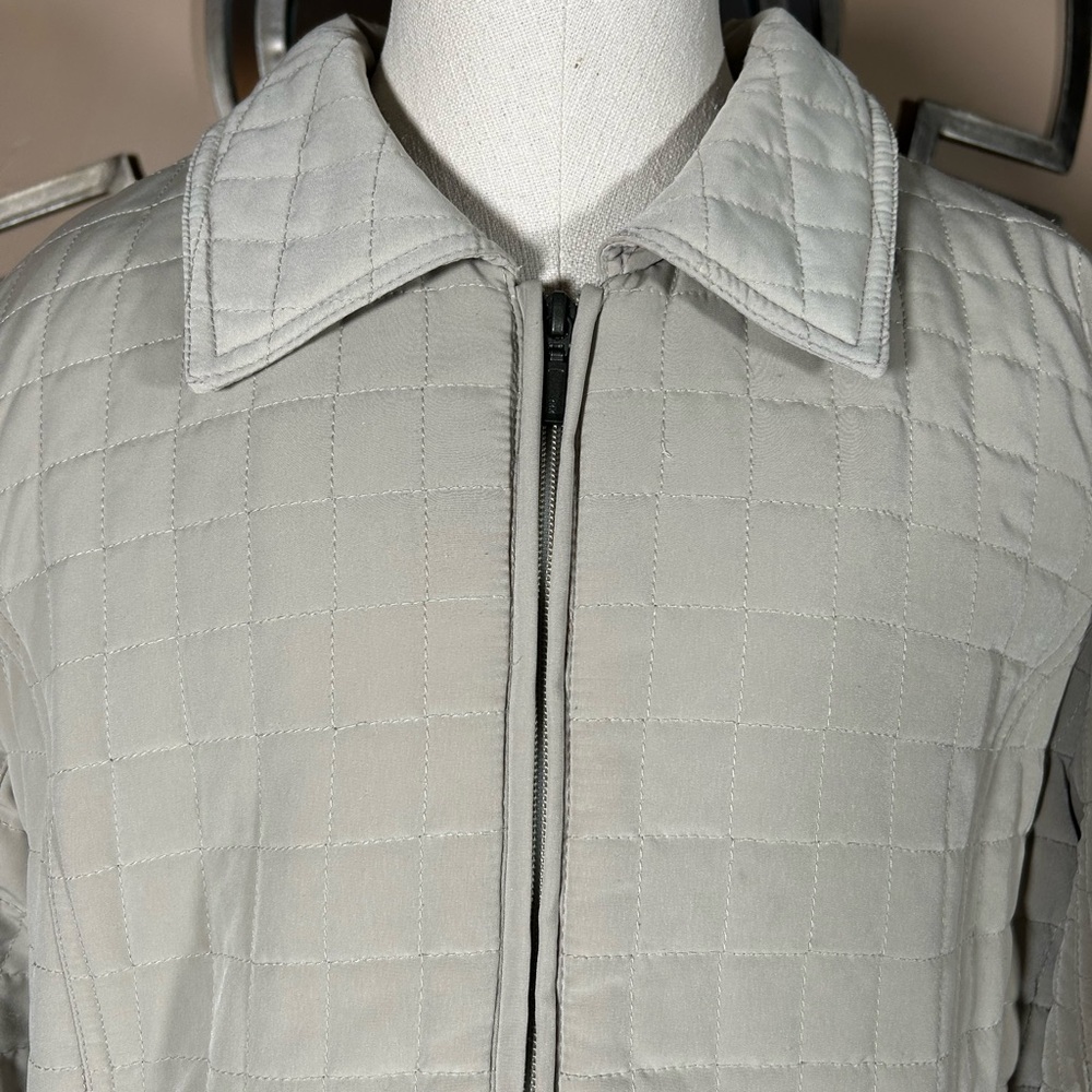 Geoffrey‎ Beene sport cream Puffer Jacket with Quilted Warmth